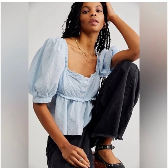 Free People Leave It To Me babydoll top - Picture 5 of 10